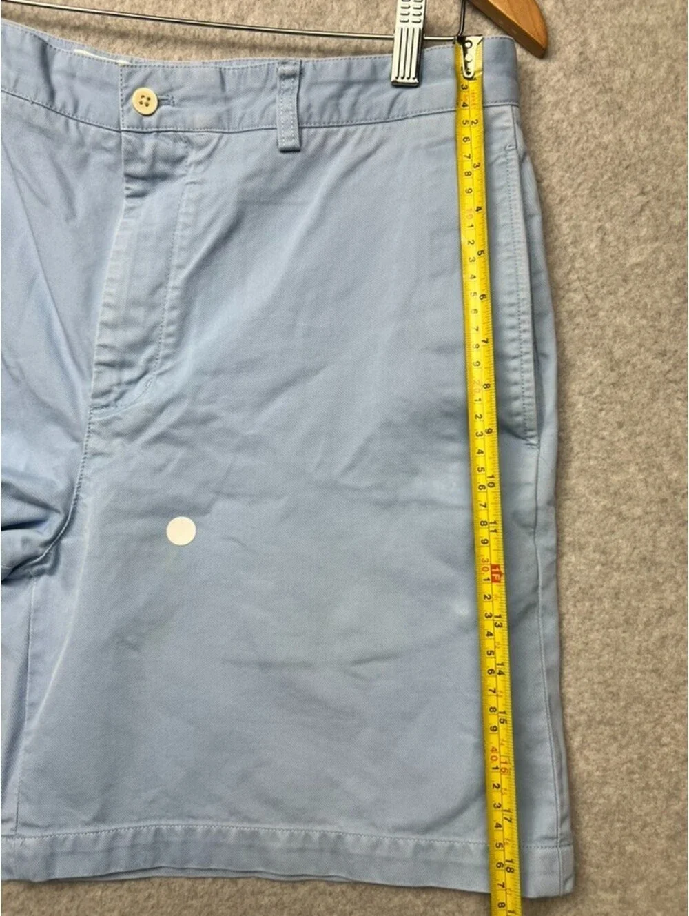 Vineyard Vines Breaker Shorts Mens 36 Light Blue Chino Preppy Coastal Old Money